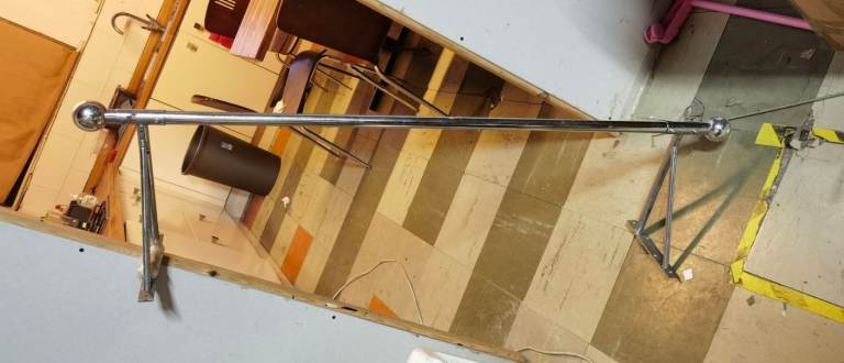 Wall Mounted Hanging Clothes Rail Garment Rack