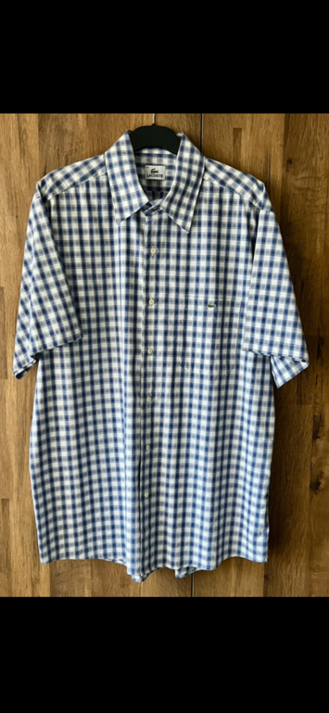 Men’s Lacoste shirt.