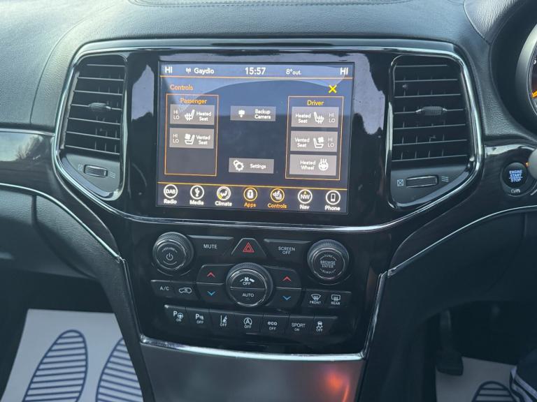 2019 Jeep Grand Cherokee 3.0 V6 MultiJetII Overland SUV 5dr Diesel Auto 4WD Euro 6 (s/s) (250 ps)...