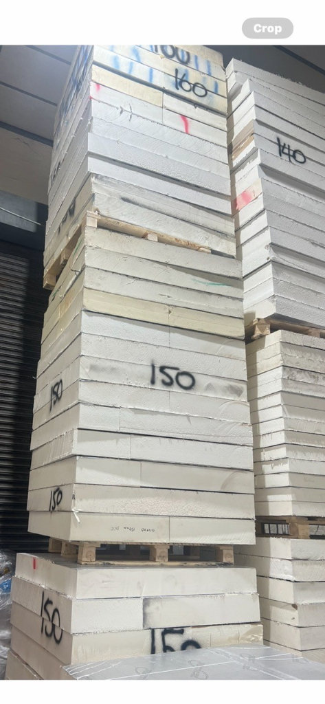 Seconds Insulation Boards 1.2 x 1.2 x 150ml foil both sides @ £15.00 each INC VAT