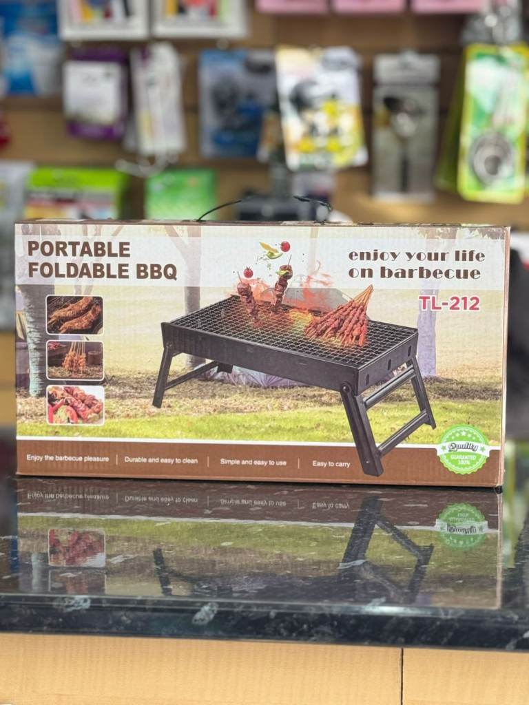 Portable Foldable BBQ Grill TL‑212 – Compact Outdoor Charcoal Barbecue