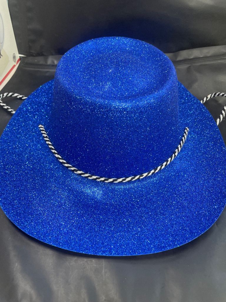 Blue Glittery cowboy hat