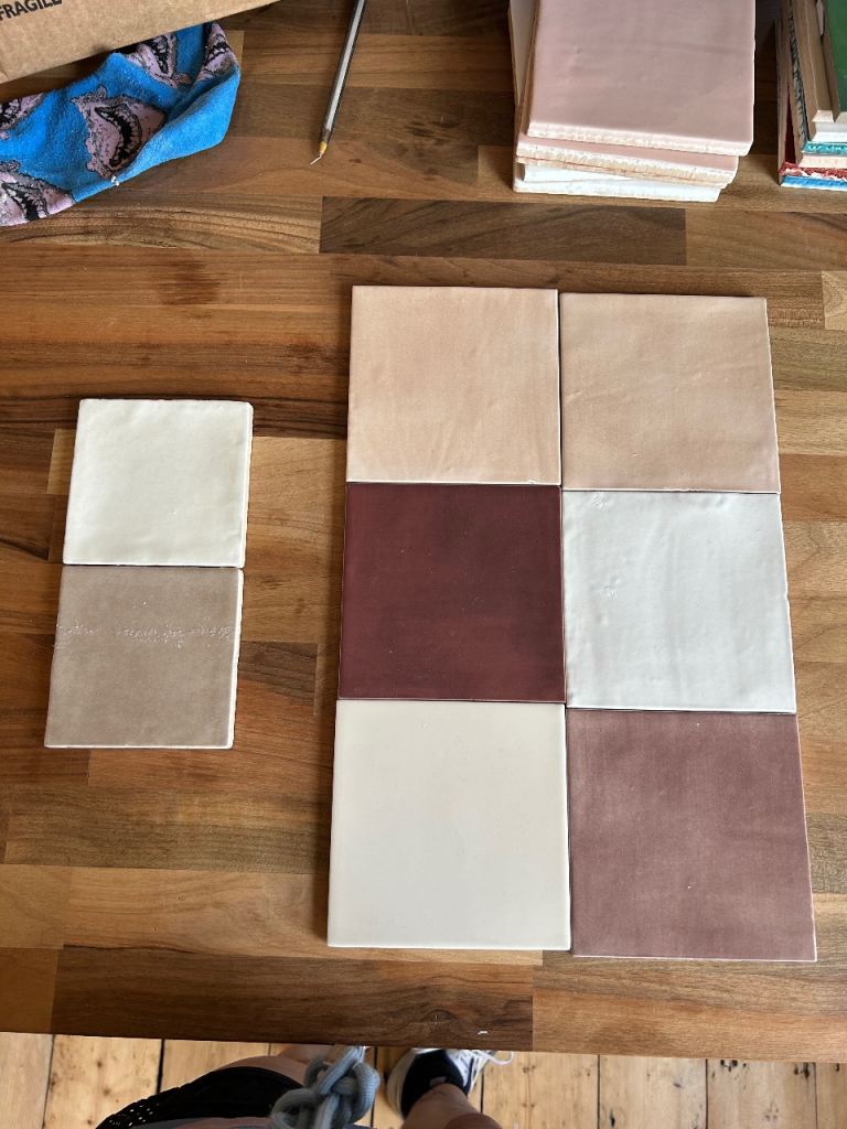 Claybrook ceramic wall tile samples 