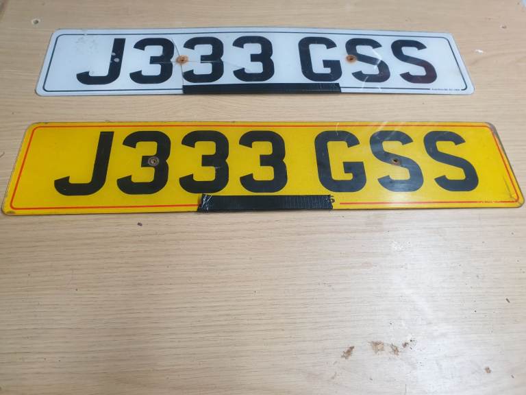Private number plate 