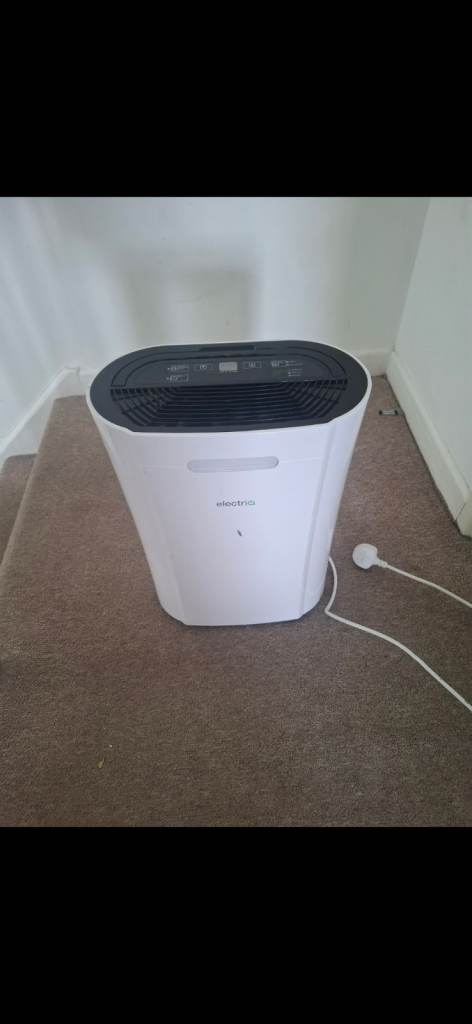 Electriq Air Purifier, Dehumidifier - White, Good Condition