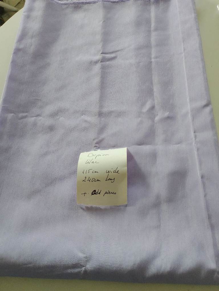 Dupion. Lilac fabric remnant