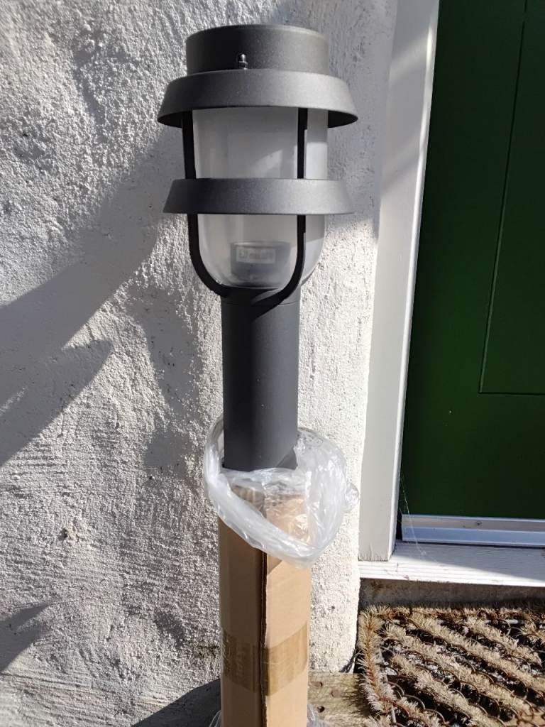 Outdoor bollard lights grey Lyndby new 11 available