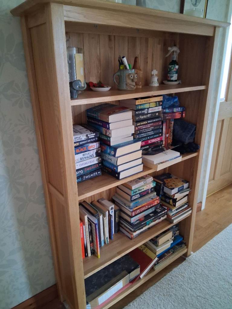 Waxed Pine 4-Shelf Bookcase - NOW SOLD, THANKS GUMTREE!