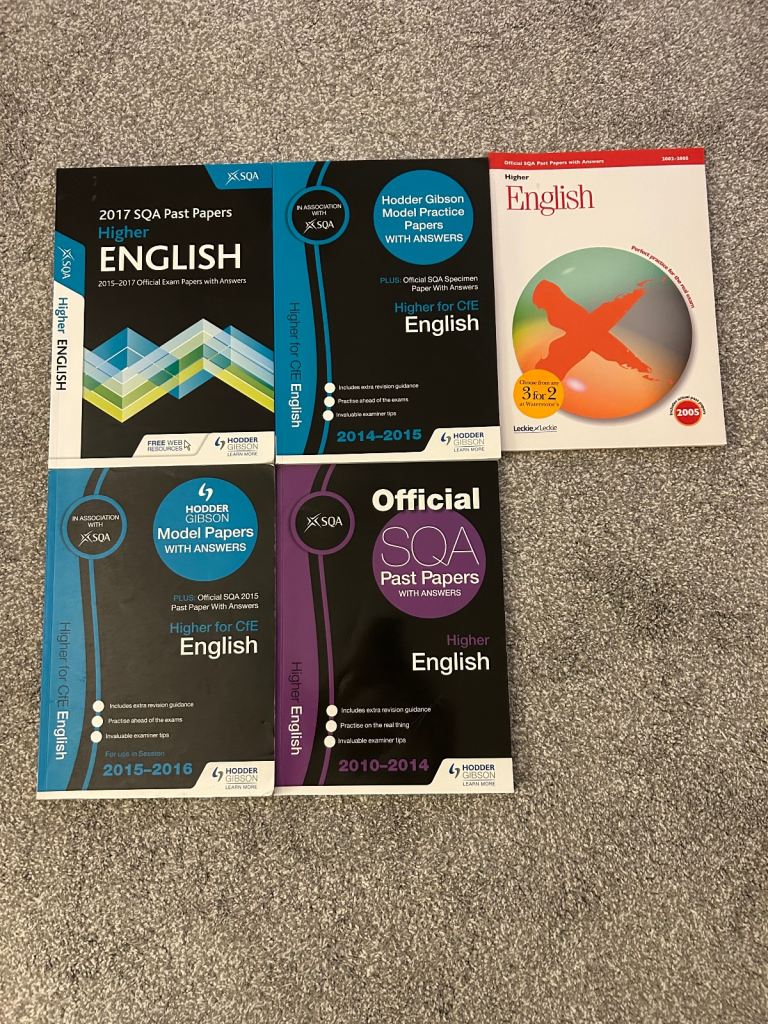 SQA Higher English Model Past Papers