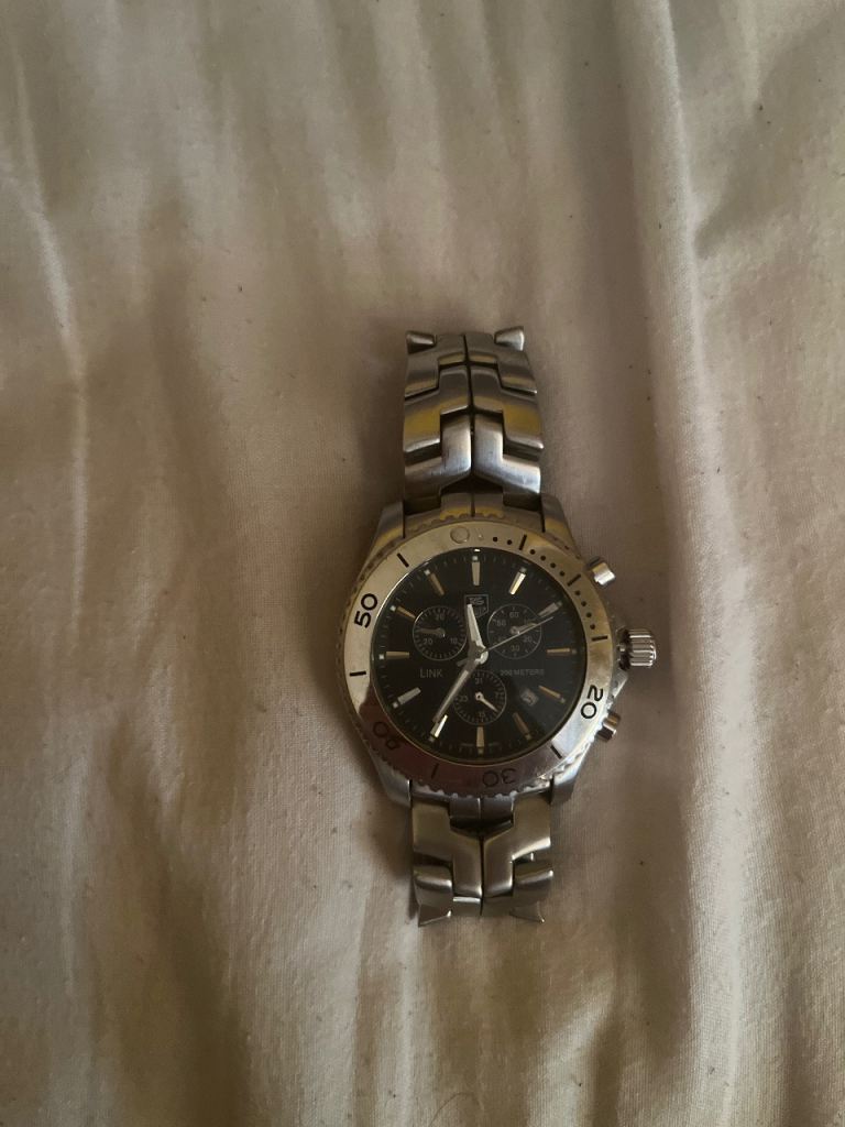 Men's Silver Tag Heuer Watch - Good Condition