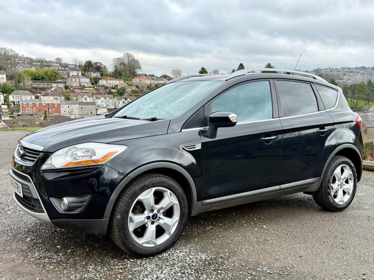 2009/59 FORD KUGA 2.0 TDCI 136 TITANIUM 5DR SUV BLACK DIESEL PAN ROOF & LEATHER