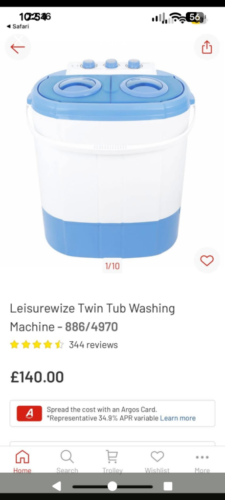 Travel washing machine 