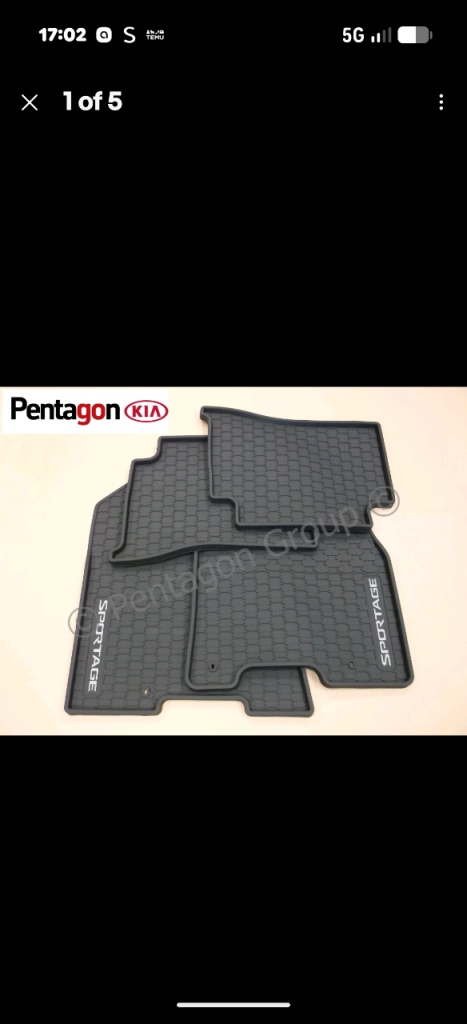Car Mats Kia Sportage 2026 full set 