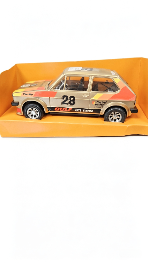 Vintage VW Golf GTI Turbo Toy Car Model Made By New Bright