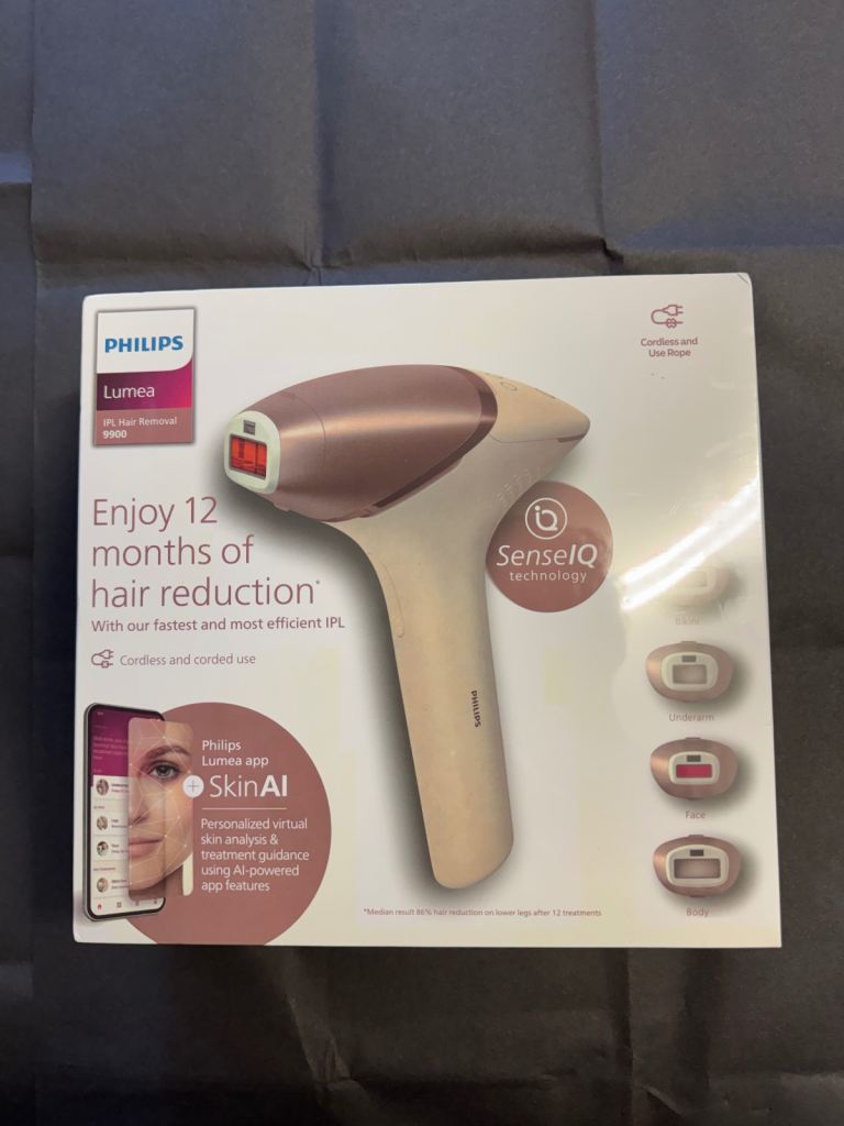 Philips Lumea IPL Hair Removal 9900 Series – SenseIQ – Cordless 