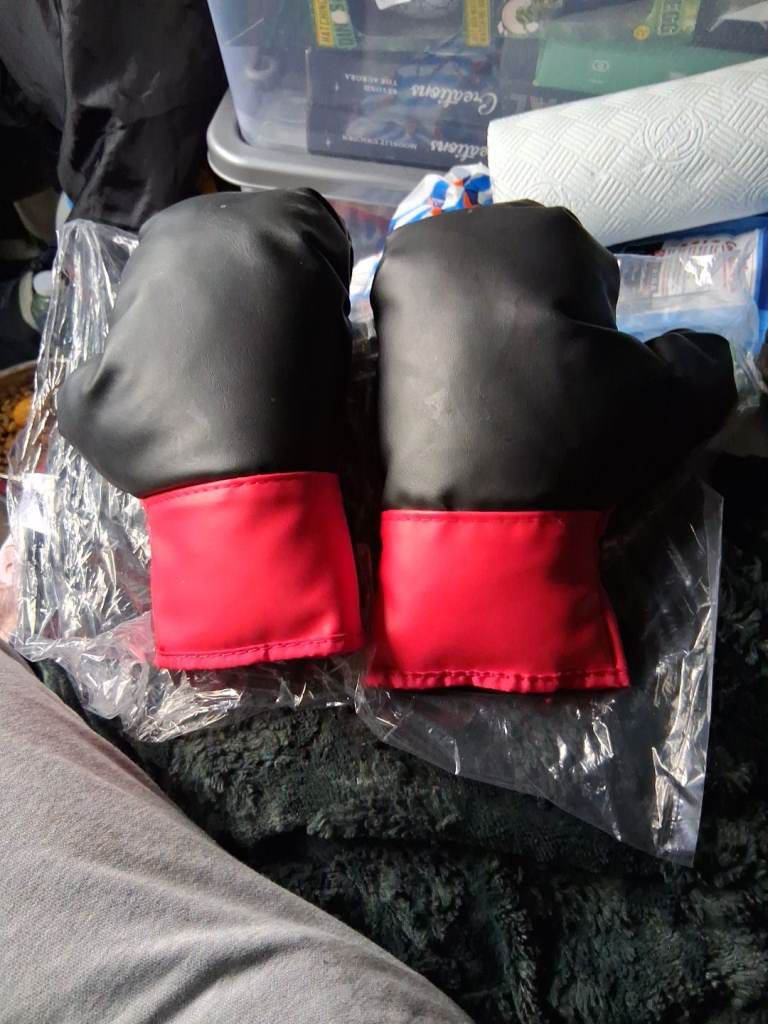 Pre owned kids play boxing gloves