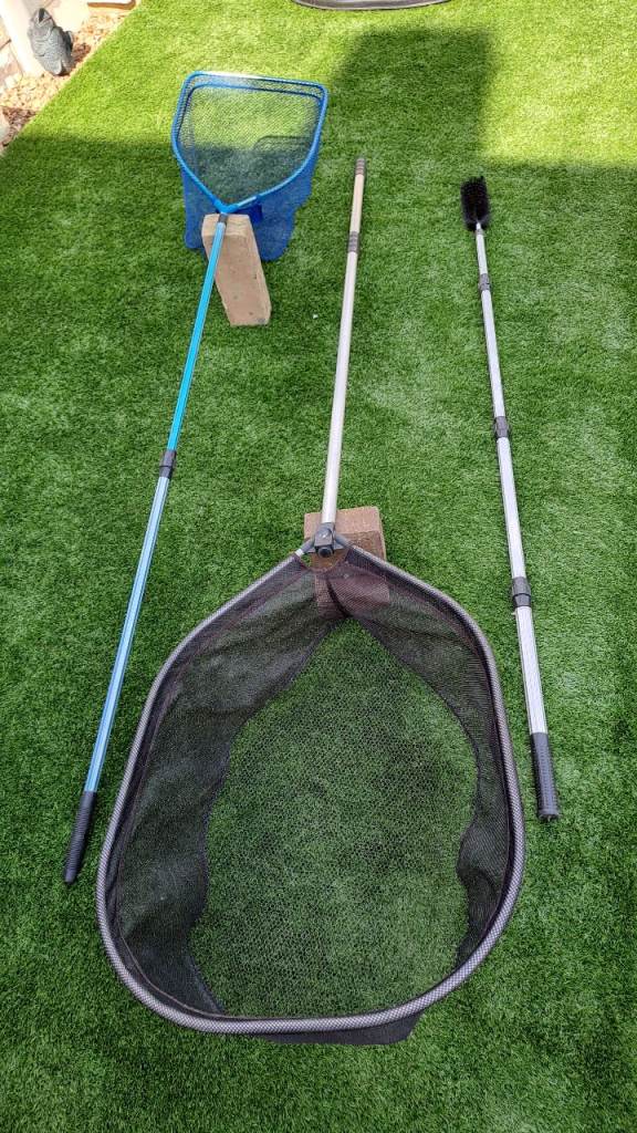 Two Fishing Landing Nets with Long Handles – Good Condition