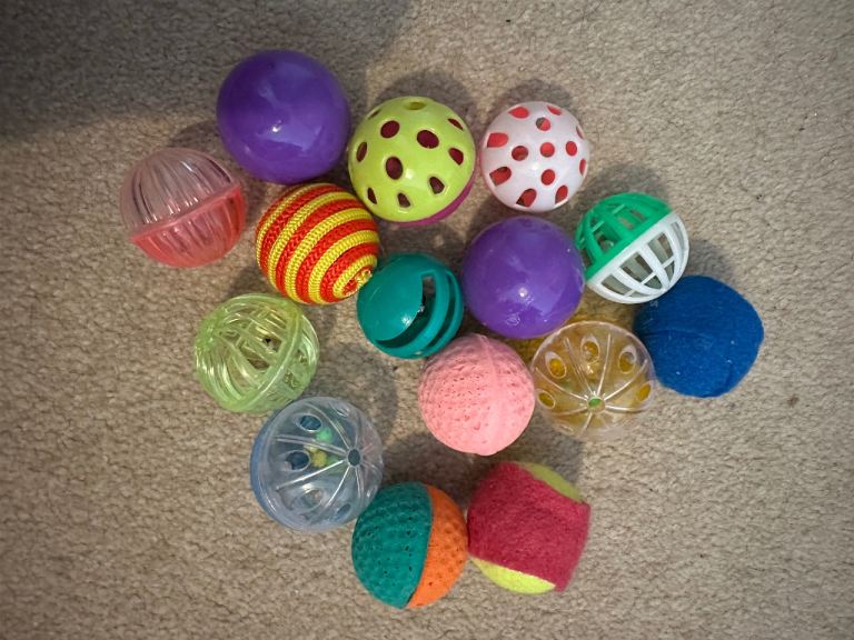 Cat Scratching Post, Bed and Toys