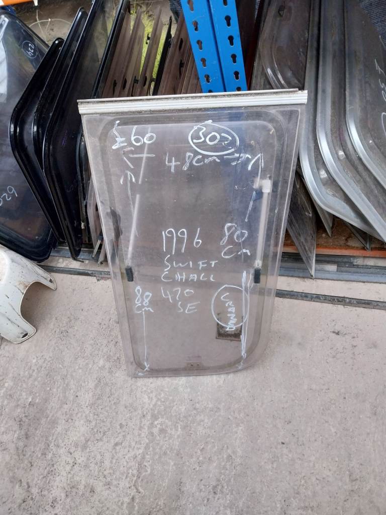 1996 swift caravan front nearside window 