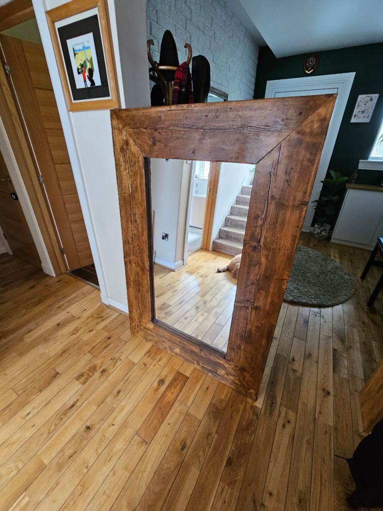 Large Rustic Real Wood Mirror - Southside