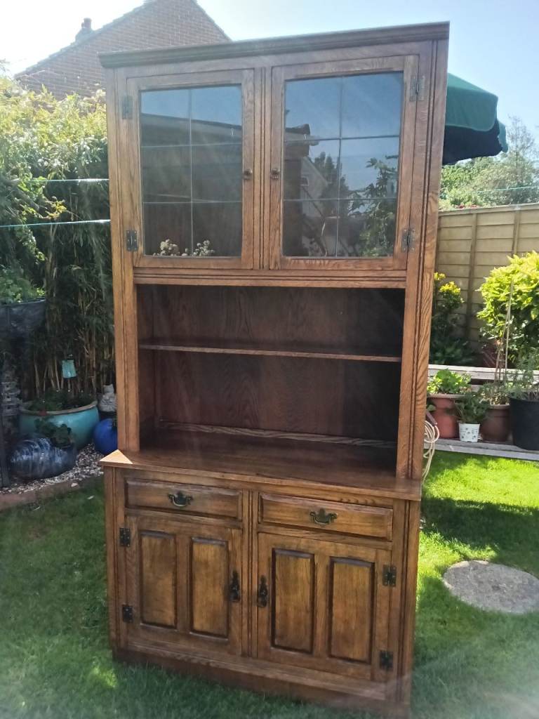 STUNNING little OAK BOOKCASE / DRESSER.