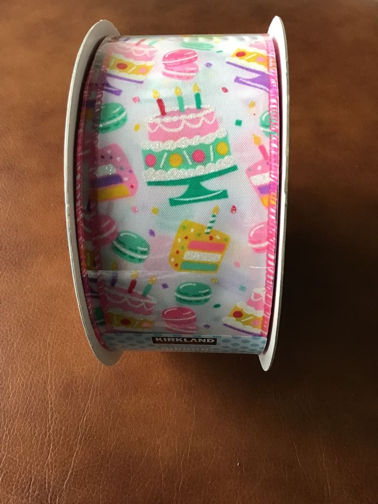 UNOPENED LARGE ROLL WIRE EDGE RIBBON 