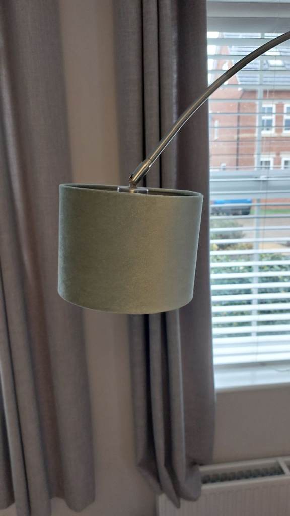 Standing lamp with marble base from Wayfair