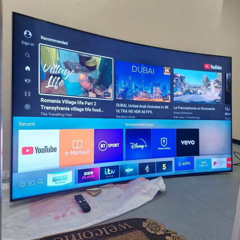 55"SAMSUNG CURVE 4K ULTRA HD SMART WIFI LED TV PERFECT WORKING 199£