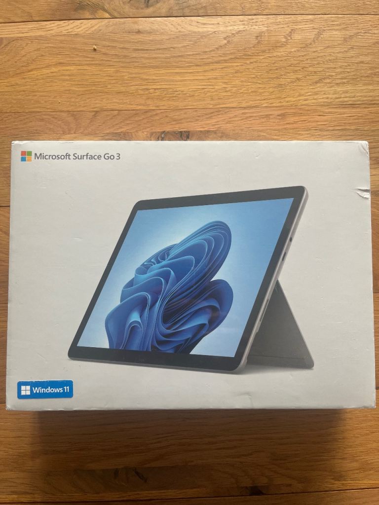Microsoft Surface Go 3 10.5” Pentium Gold 8GB RAM 128GB SSD Platinum