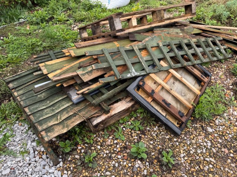 Free bonfire wood - pallets fence panels off cuts