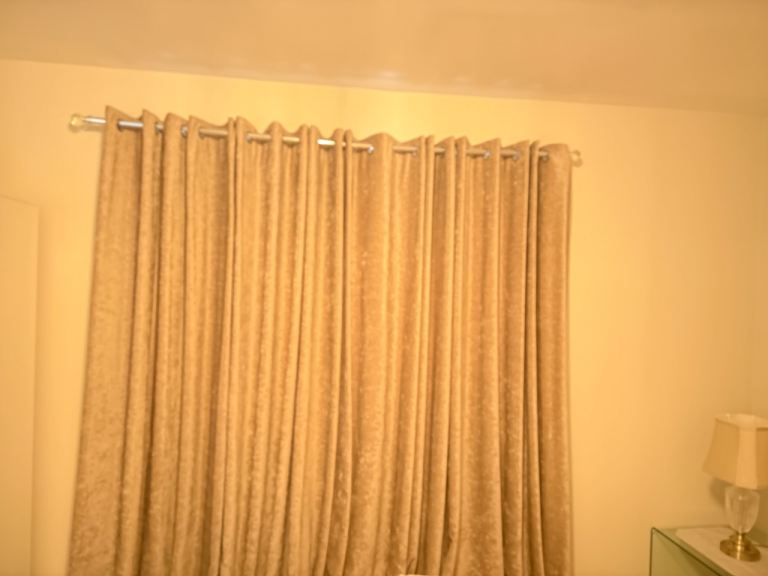 Dunelm Mink chenille curtains 168 cm wide x 228 cm drop