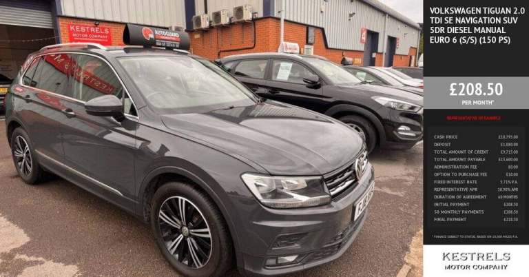 2018 Volkswagen Tiguan 2.0 TDI SE Navigation SUV 5dr Diesel Manual Euro 6 (s/s) (150 ps) ESTATE D...