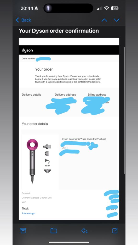 Dyson Supersonic Hairdryer 