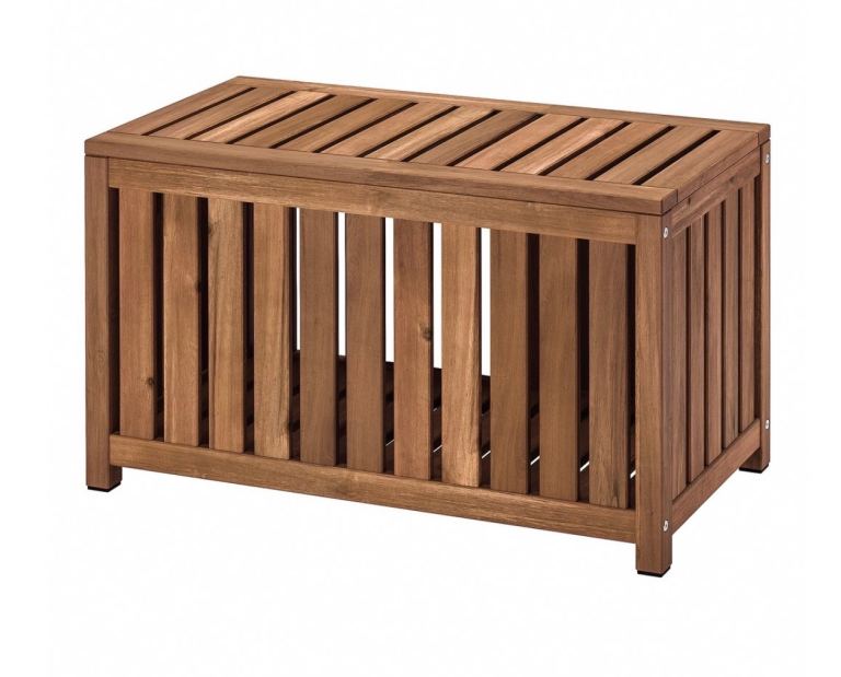 IKEA NÄMMARÖ Storage box, light brown stained indoor/outdoor, 80x40x45 cm
