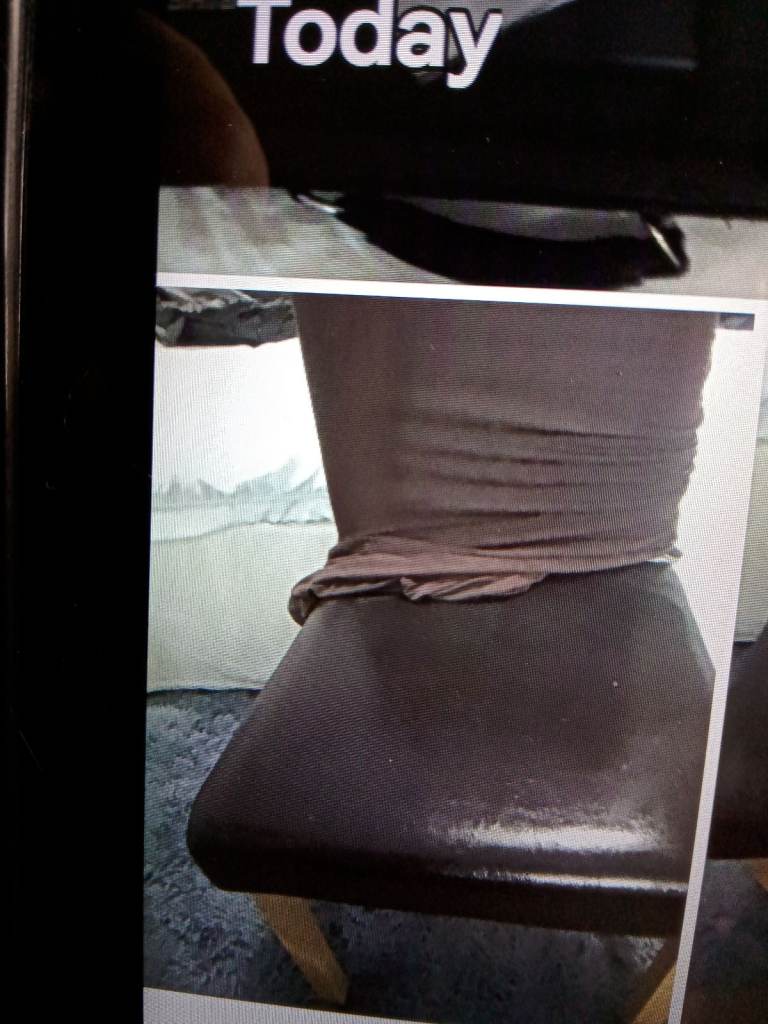 Chairs. faux material  black. 