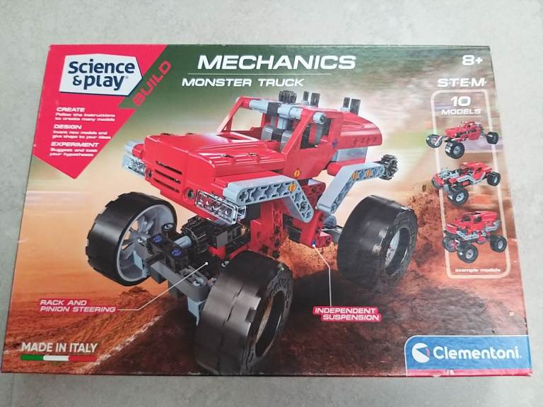 Clementoni Science & Play Mechanics Monster Truck Building Kit
