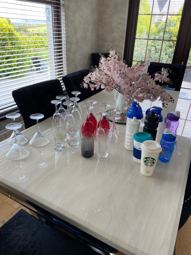 Collection Of Glasses, Travel Mugs & Sports Bottles - (28 Pieces) 