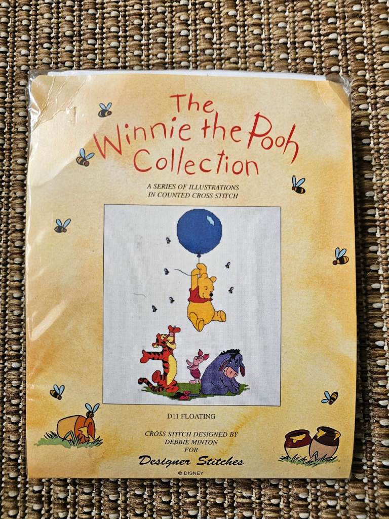 Brand New Winnie the Pooh  FLOATING Counted Cross Stitch Kit.