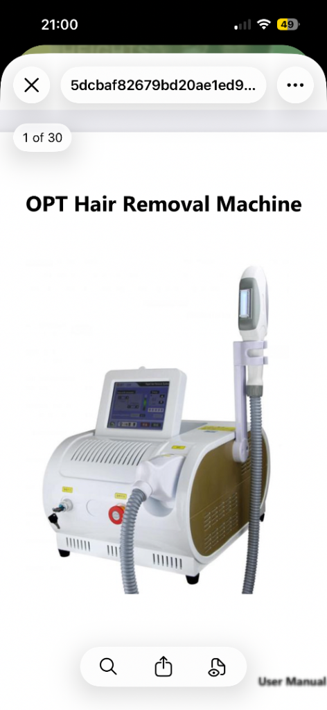 Professional OPT SHR IPL Laser Machine – Like New