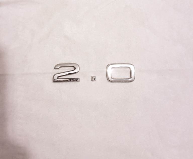 Audi Silver Rear Lettering