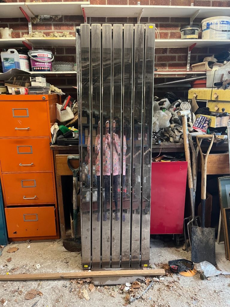 Chrome Vertical Radiator x3