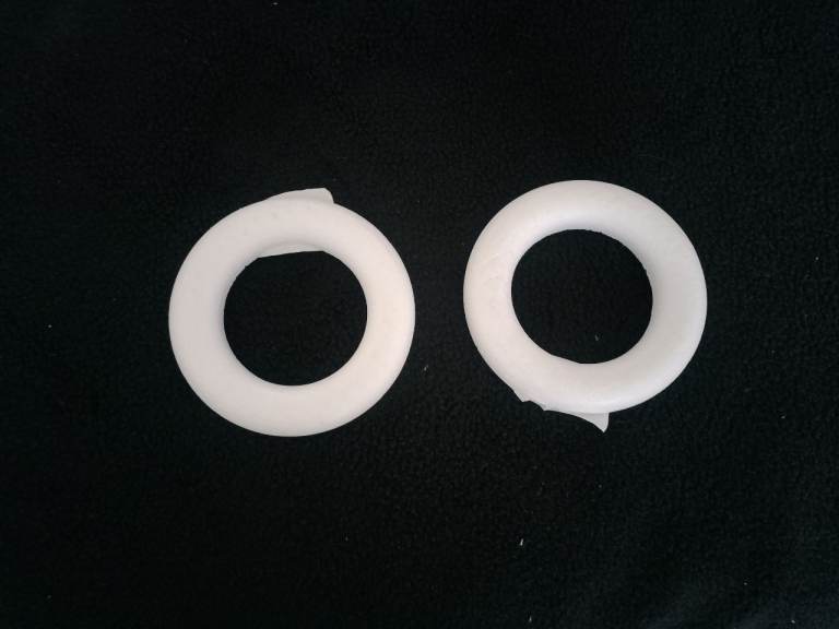 Polystyrene wreath rings