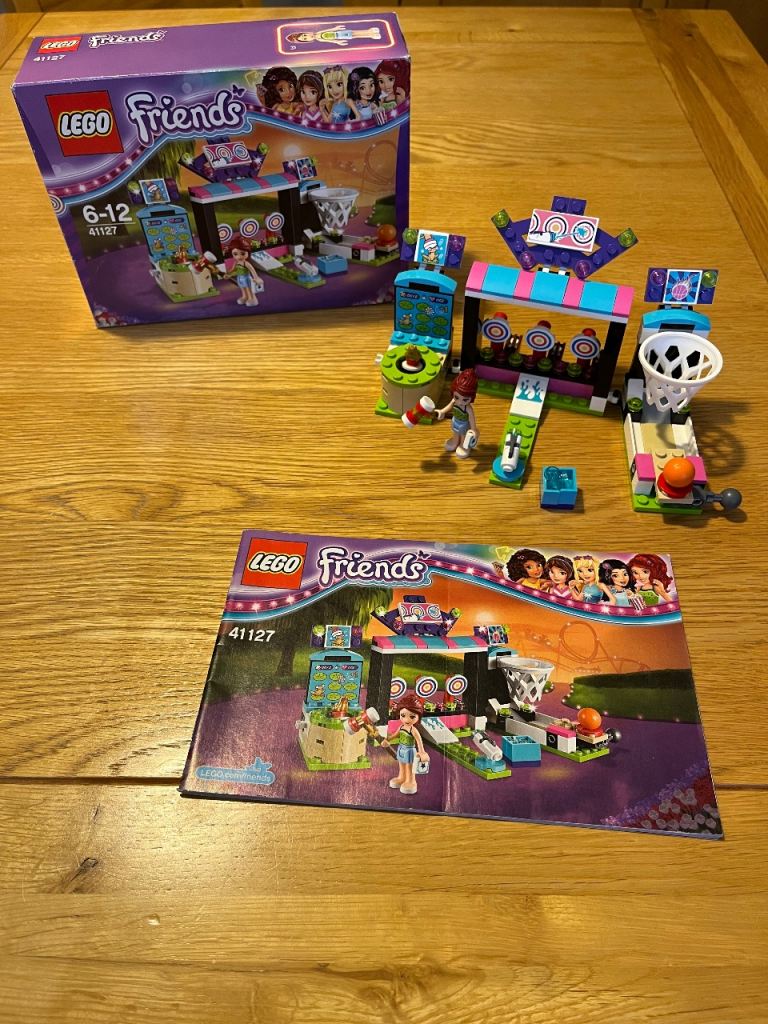 Lego Friends Amusement Park Arcade 41127 Set Complete Boxed As New 