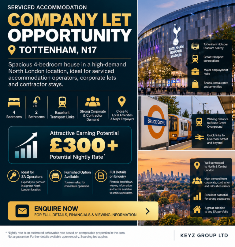 4 Bed Company Let / SA Opportunity – Tottenham N17