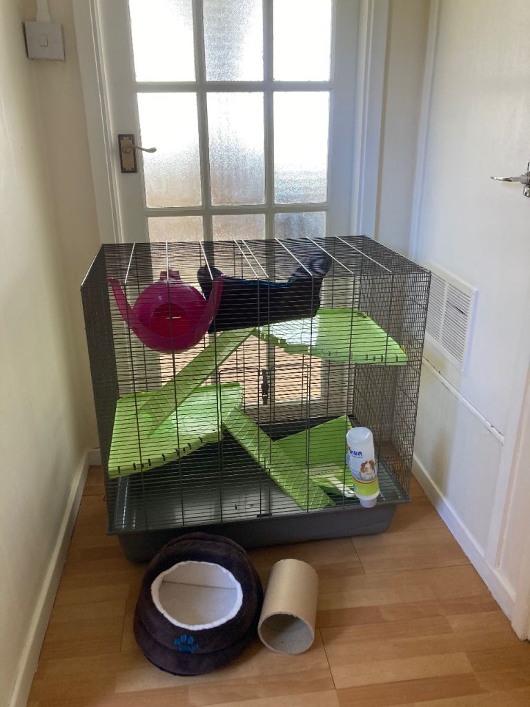 Large cage and accessories 