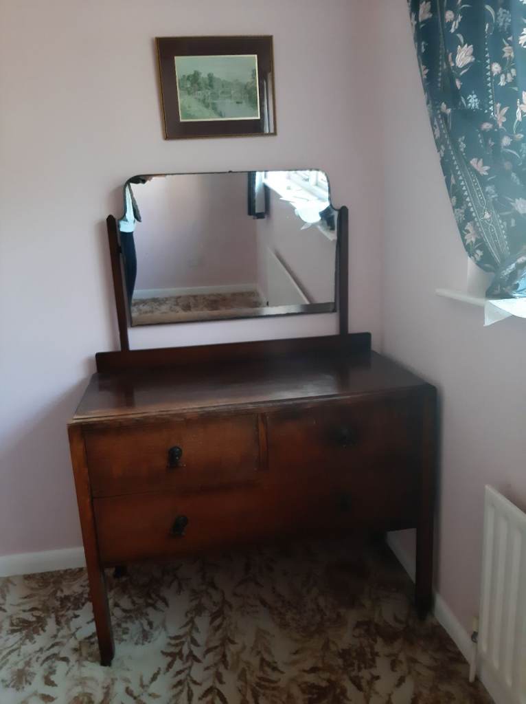 Vintage wooden dressing table