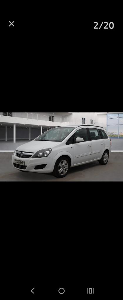 2013 Vauxhall Zafira 1.6i [115] Exclusiv 5dr MPV Petrol Manual