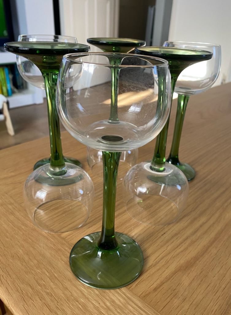 Retro Wine Glasses