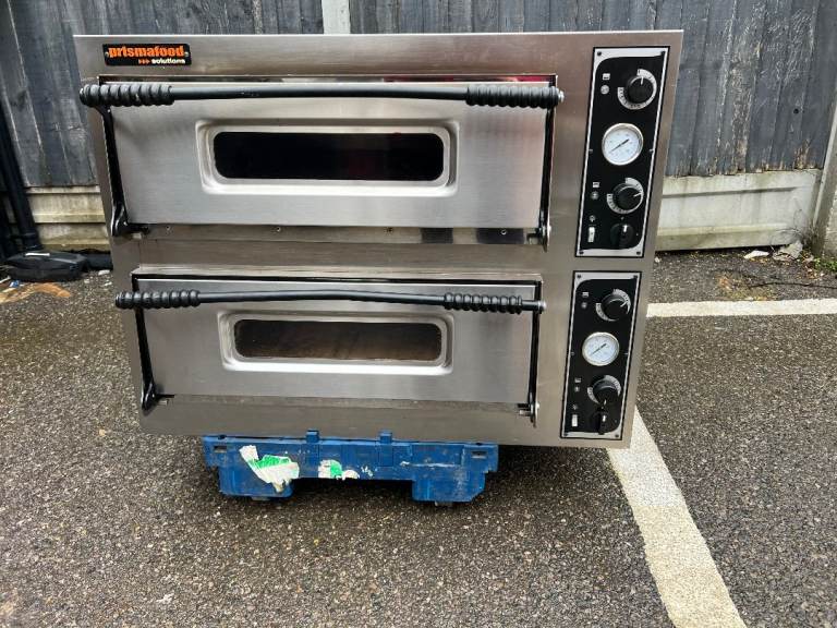 COMMERCIAL CATERING 2 DECK ITALIAN PIZZA OVEN  6X6 TOTAL 12 PIZZA CAFE RESTAURANT FAST FOOD SHOP