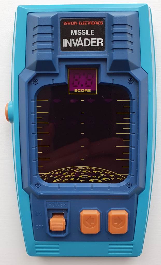 BANDAI Missile Invader Handheld Arcade Game Vintage 1980s